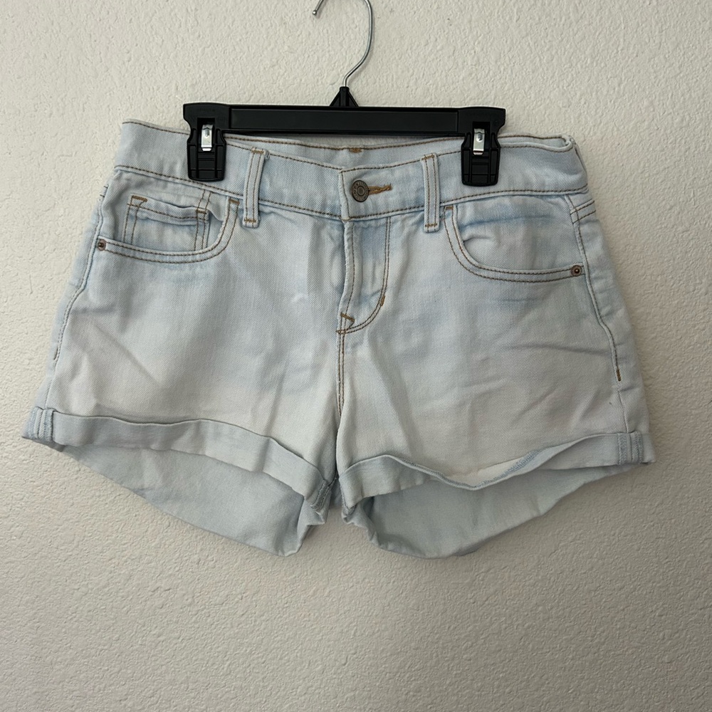Old Navy Blue Jean Shorts Cuffed Hem Relaxed Fit